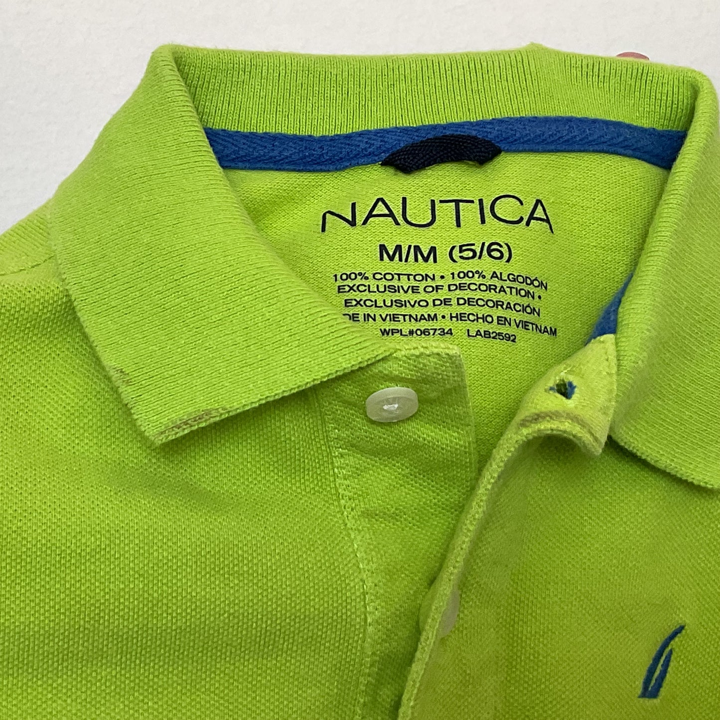 Nautica Children’s Short Sleeve Polo Shirt Size M(5-6).