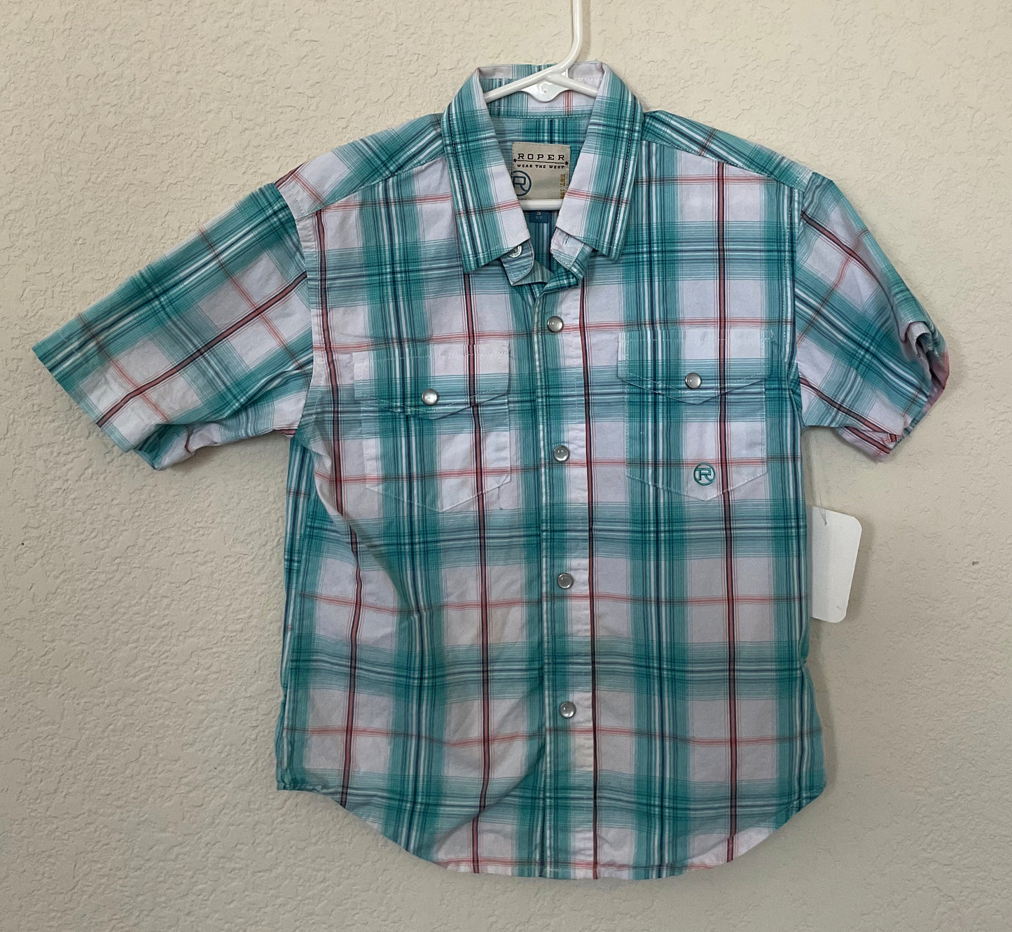 Roper Wear The West Children’s Pearl Snap Buttons Shirt Size S(6-7).