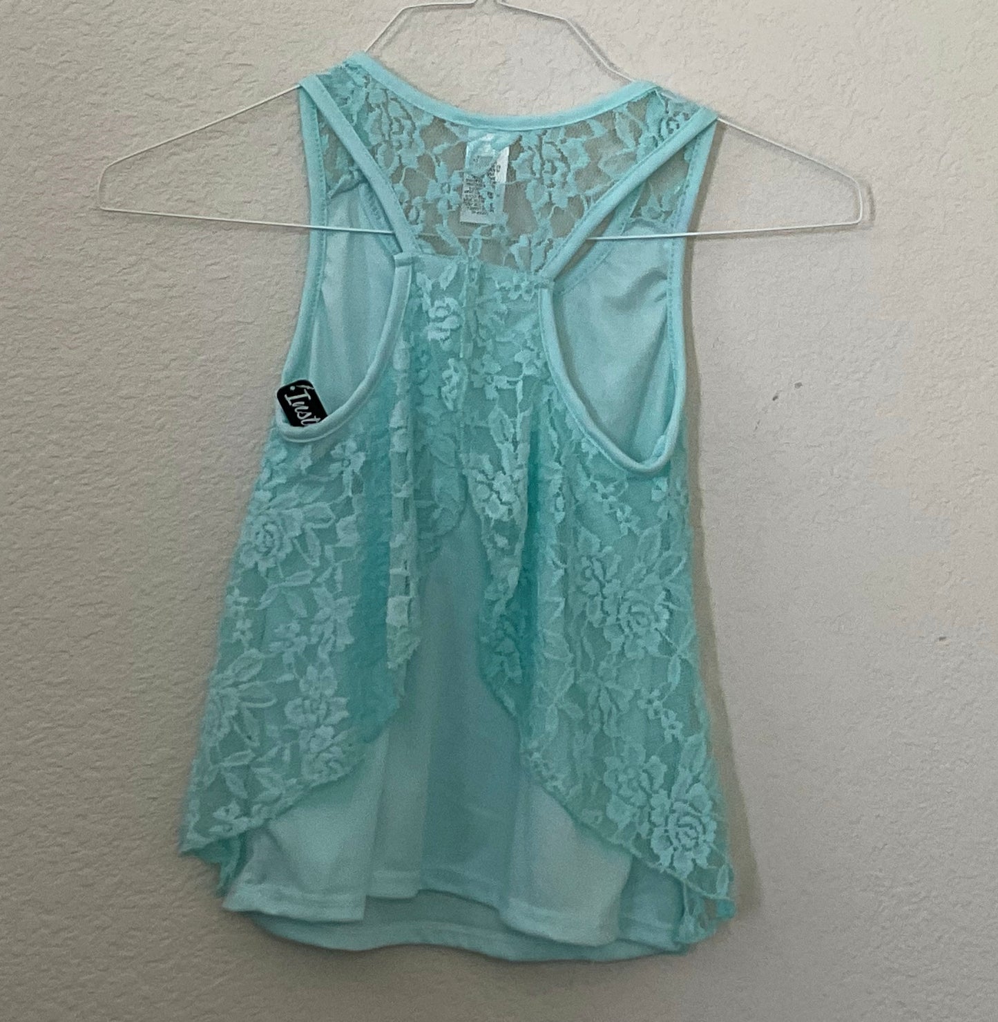 NWT Insta Girl Sleeveless Lace Girls Blouse Size S(7-8).