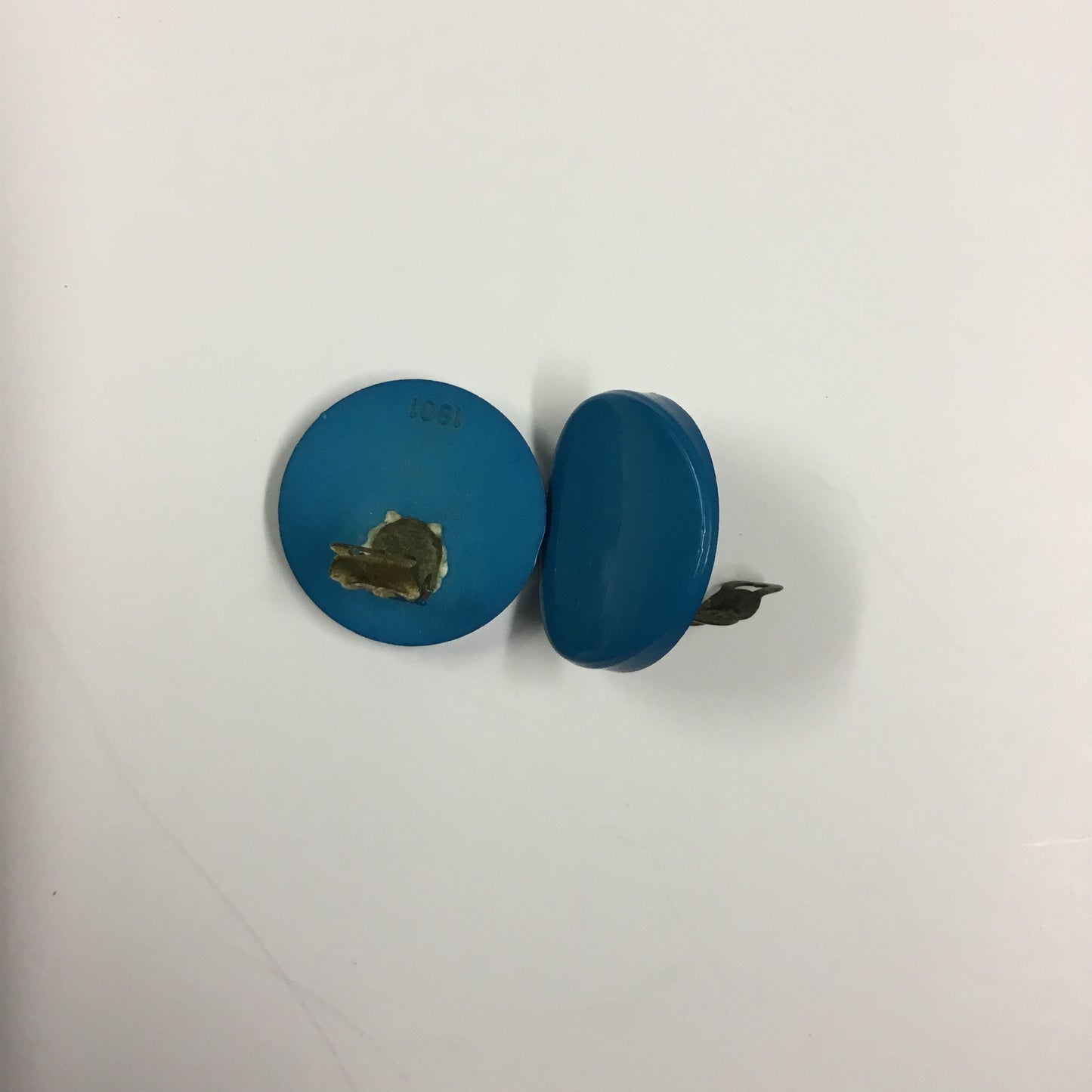 Vintage 80’s Blue Clip-On Earrings