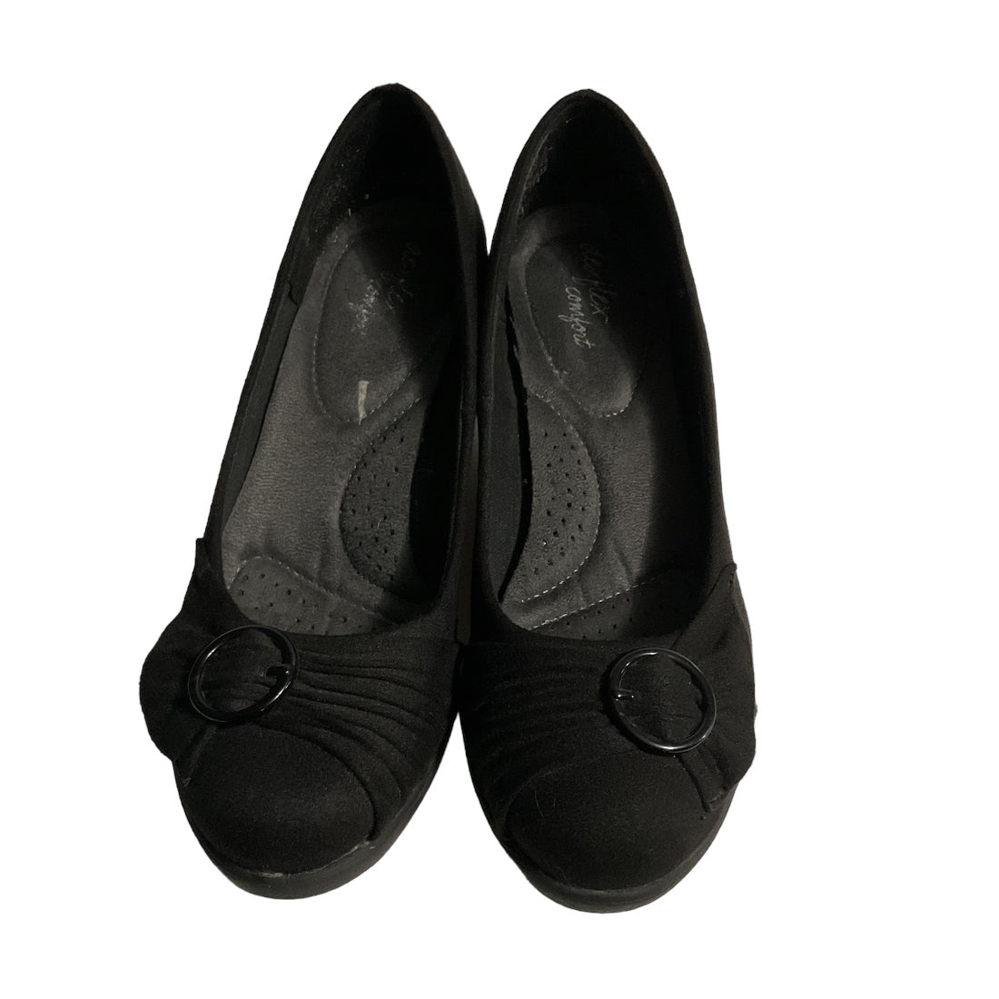 Dex Flex Comfort Women’s Black Wedges Size 6.