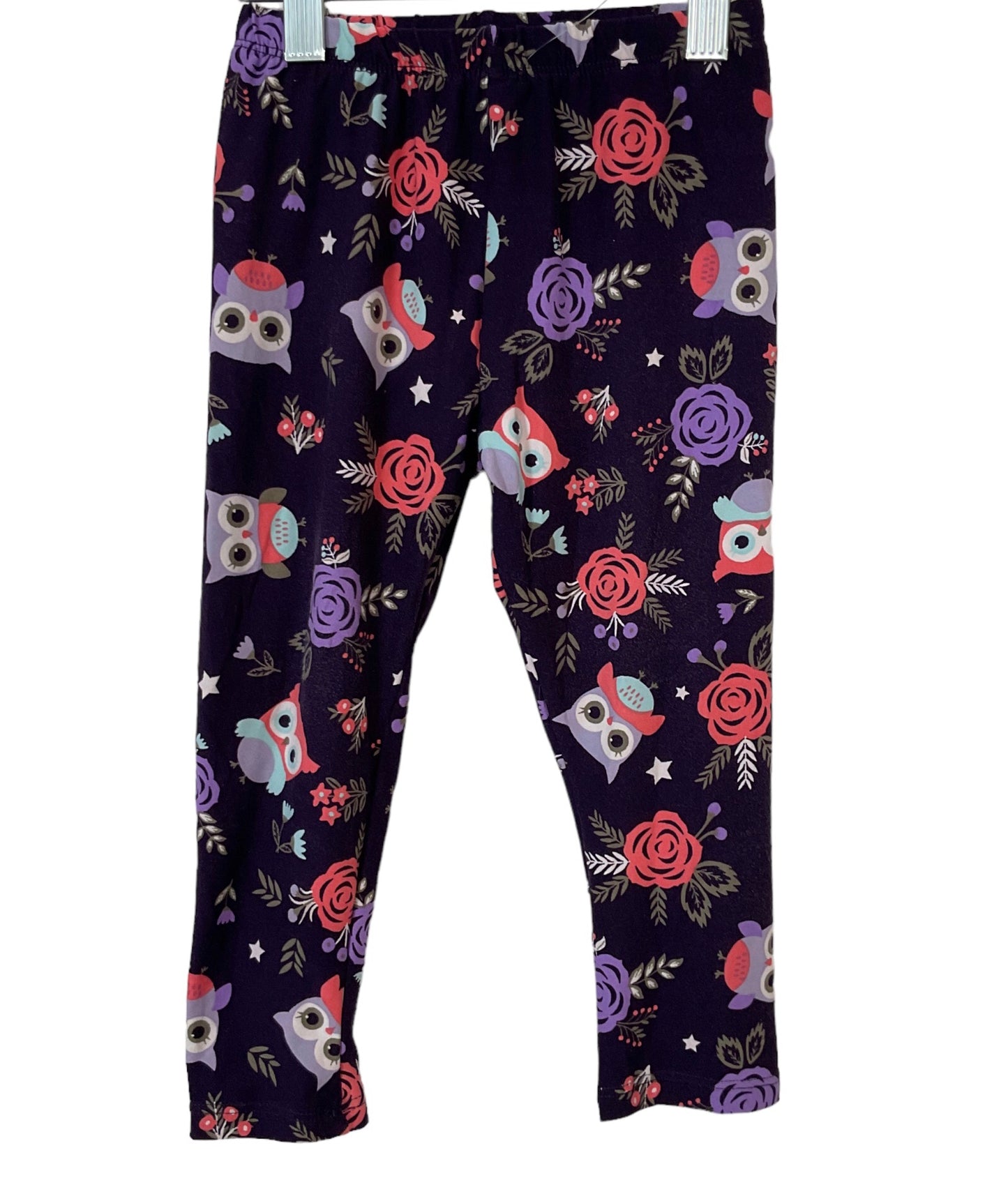 LI Lovely Owls Girls Leggings Size 4T.