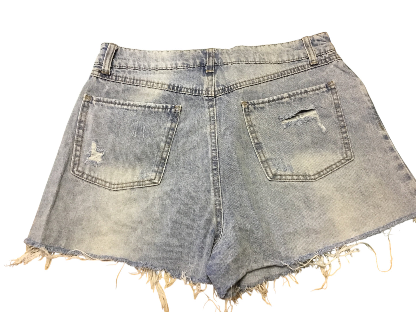 Rewash Girls' Shorts with a Torn Design