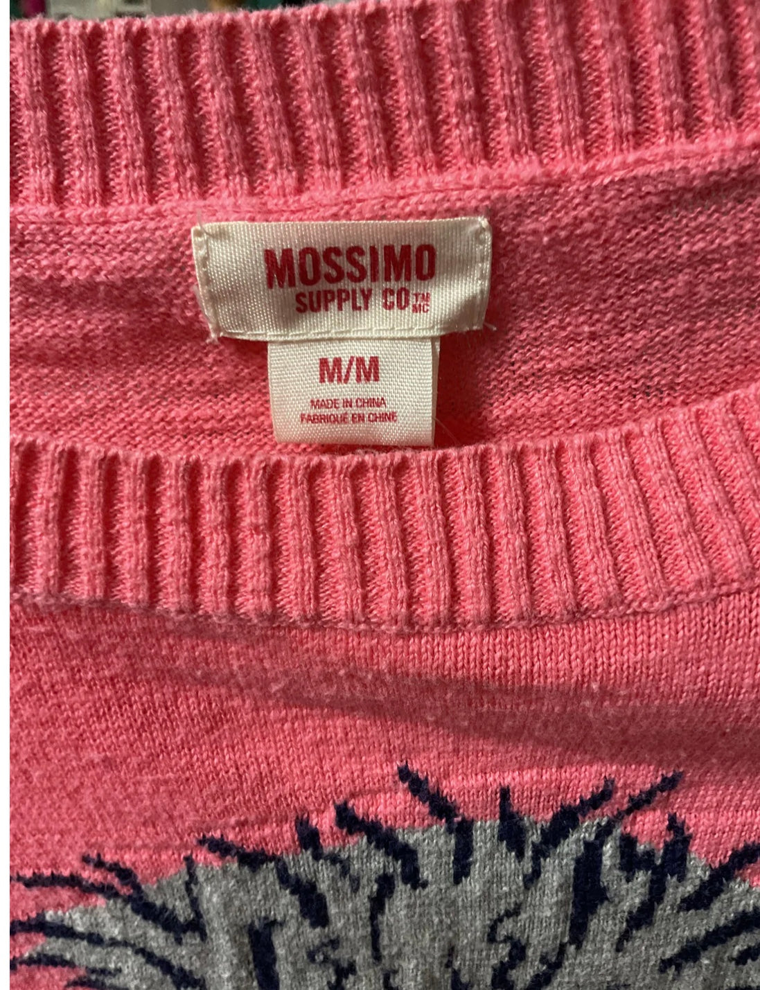 Mossimo  Knitted Pullover Peach Women Blouse Size M