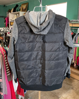 Rustic Blue Black and Grey Boys Jacket Size L(12-14)