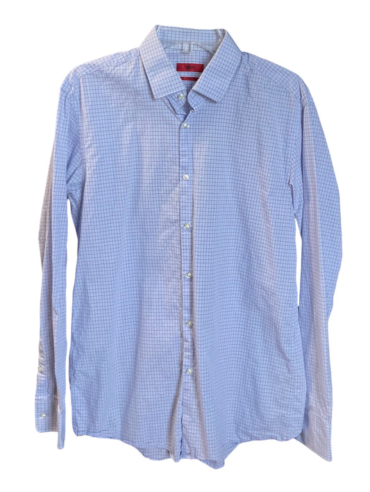 HUGO Hugo Boss Classic Blue Button Down Long Sleeve Shirt Size M