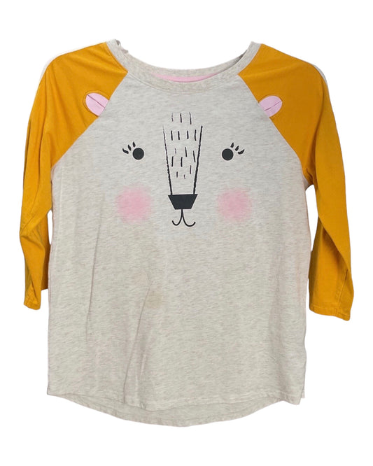 Cat & Jack Gray 3/4 Sleeve Girls T-Shirt Size XL(14-16)