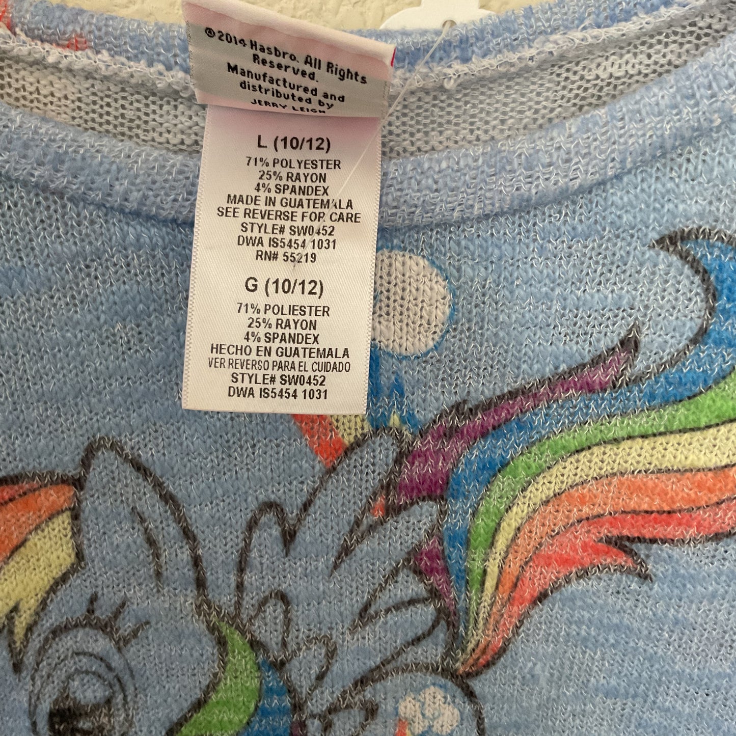 My Little Pony Light Girls Graphics Sweater Size L(10/12)