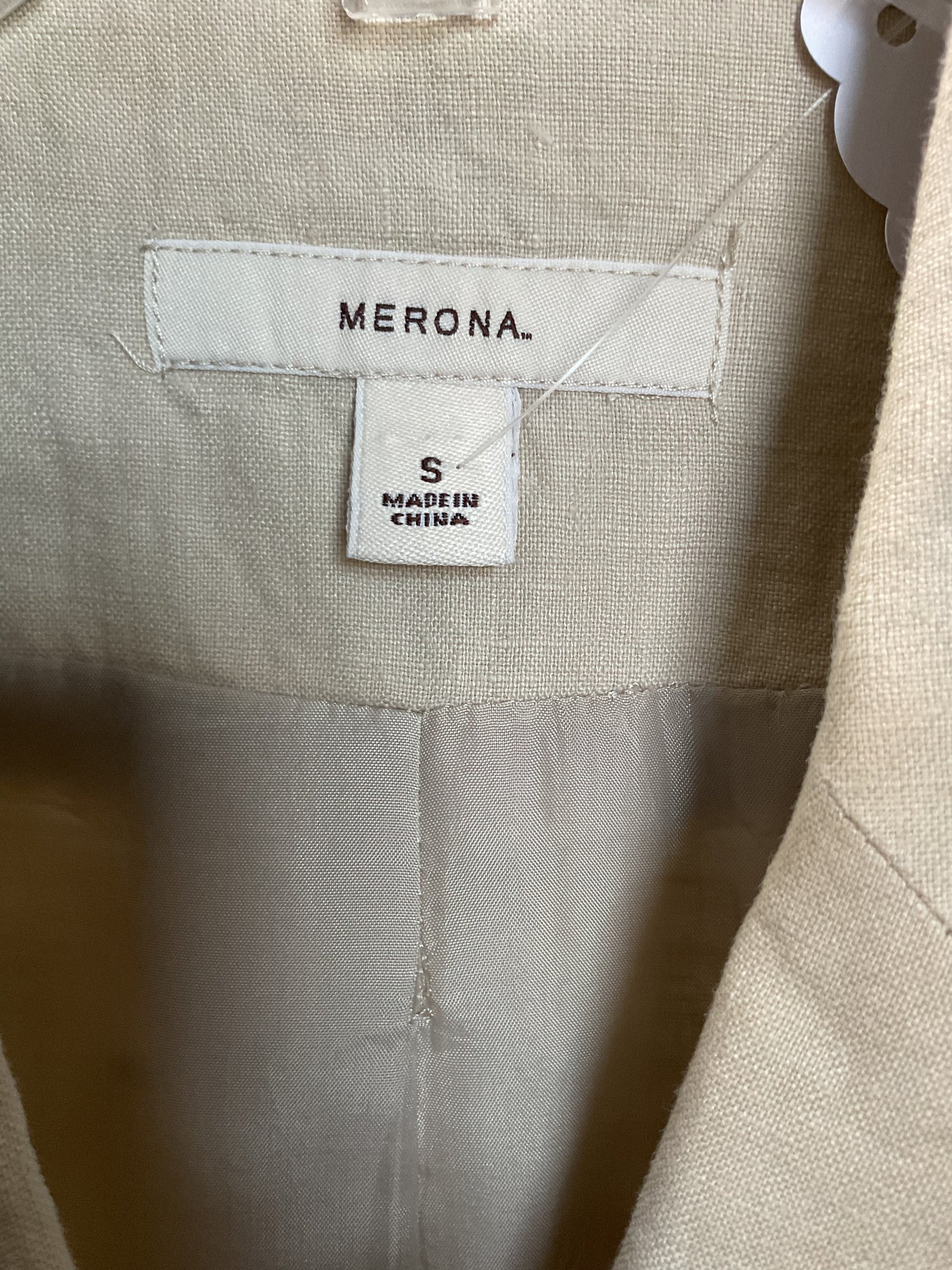 Merona Women’s Linen Classic Cut Blazer Size S