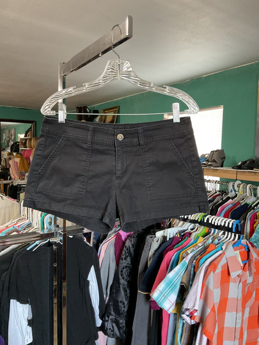 Arizona Basic Black Misses Shorts Size 9