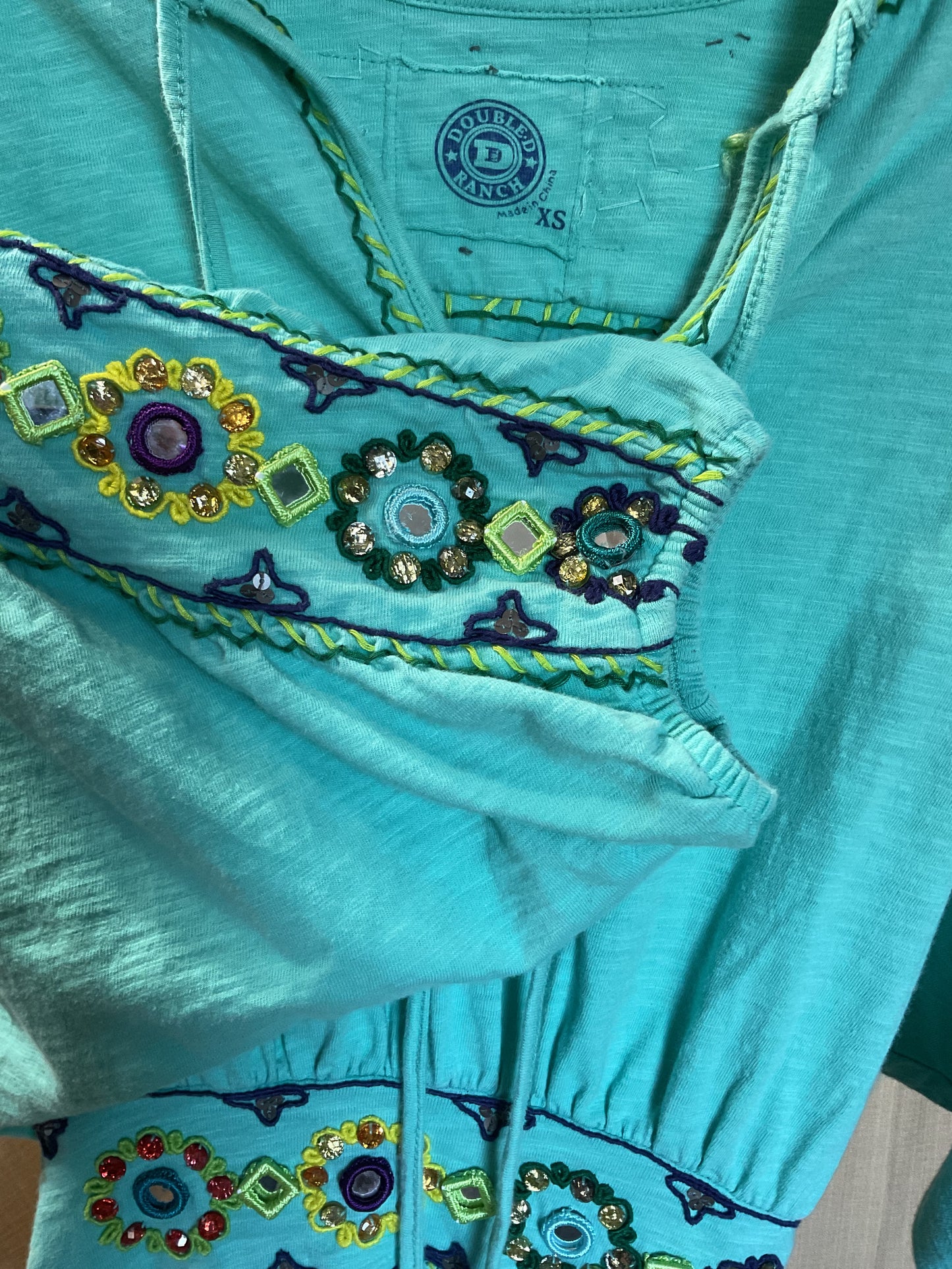 Double Ranch Women’s Boho-Western-Beach Tunic Size XS