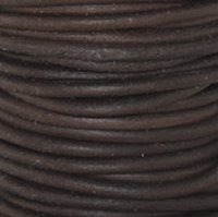 Round Leather Cord, 1.0mm, 5 Meter Pack