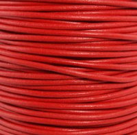 Round Leather Cord, 1.0mm, 5 Meter Pack