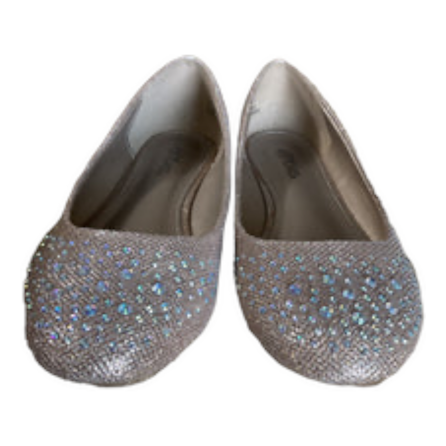 Hot Cakes Women’s Sparkling Evening Flat Shoes Size 8