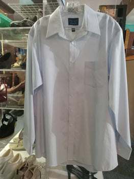 Towncraft Men Light Blue Dress Shirt Size 161/2