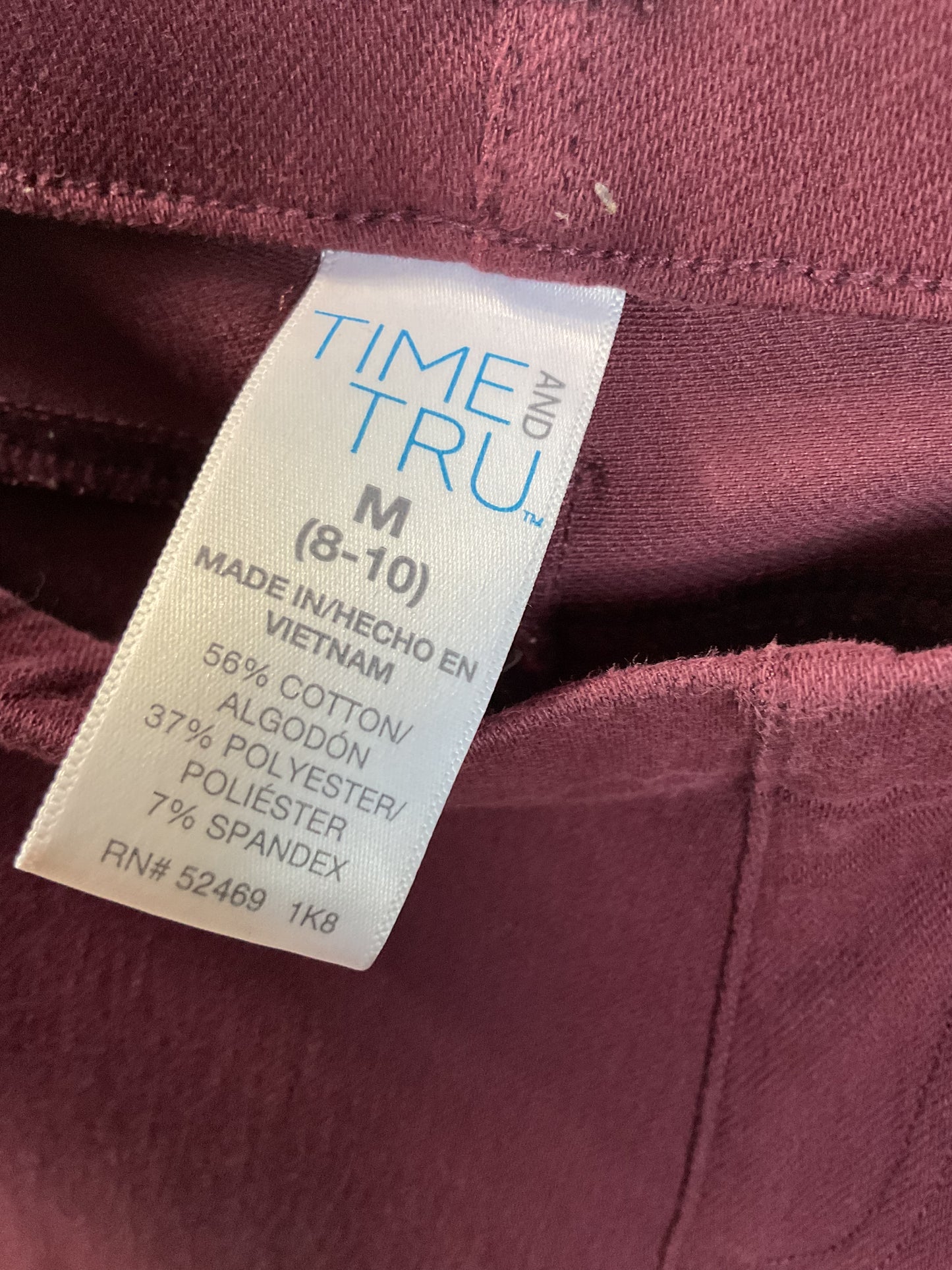 Time Tru Women’s Fitted Leggings Size M(8/10)