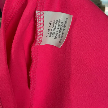 BCG Athletic Hot Pink Long Sleeve Pullover Girls Top Size L(12-14)