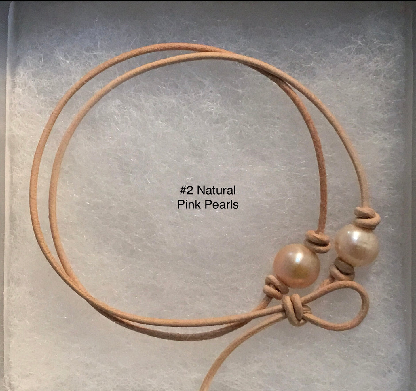 Single Pink Pearl Necklace