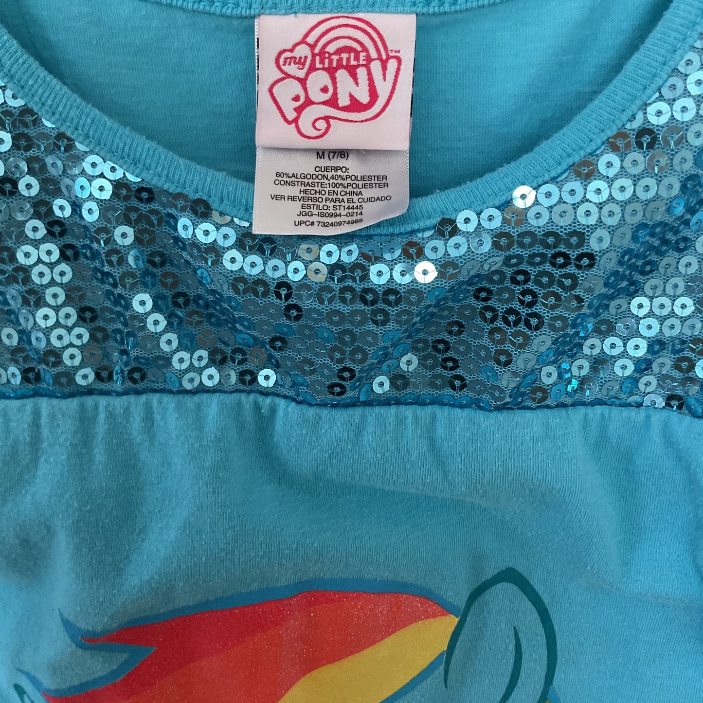 Original Pony Embellished Graphic Girls Blouse Size M(7-8)