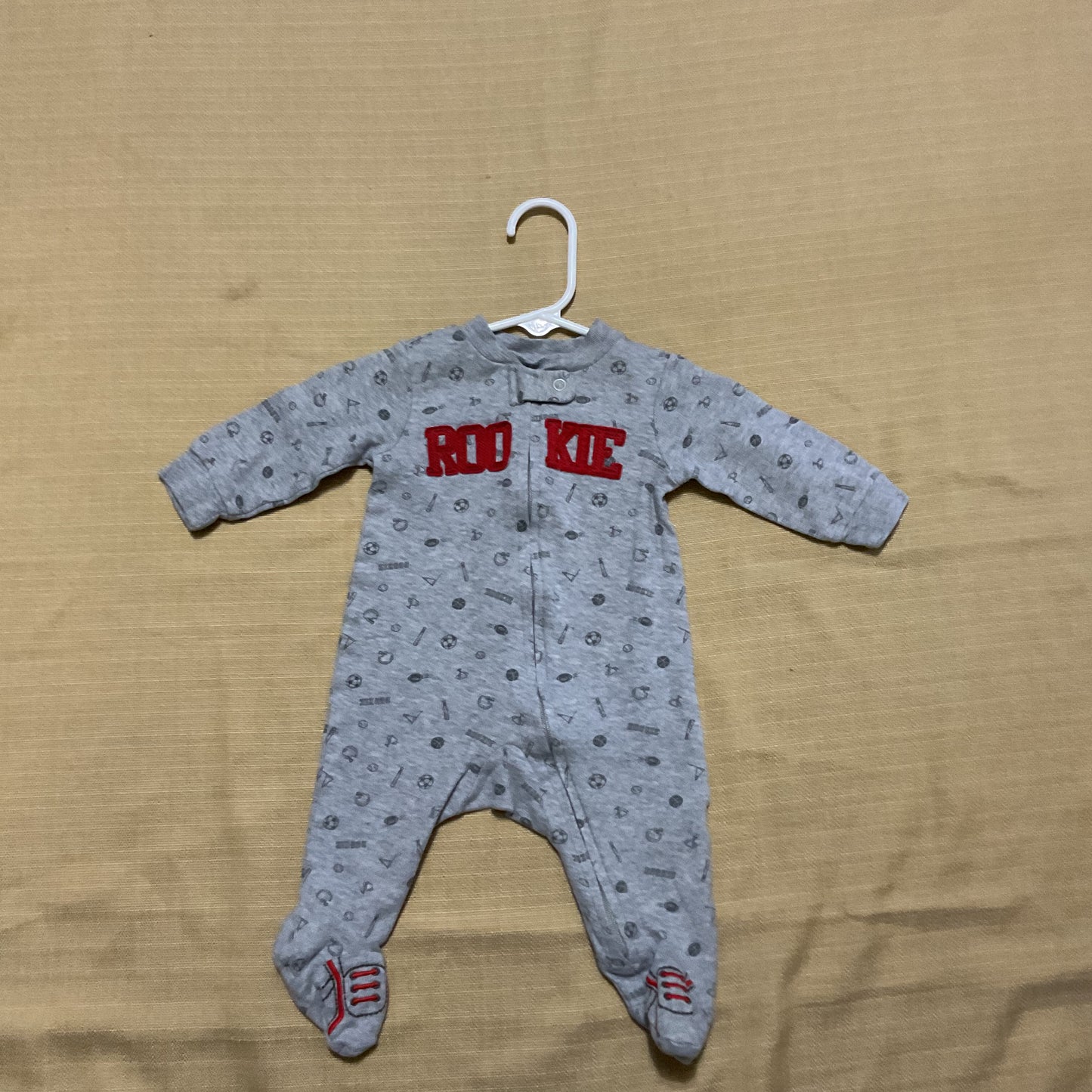 Baseball Themed 3 Piece Baby Boy Size 0-3 Months