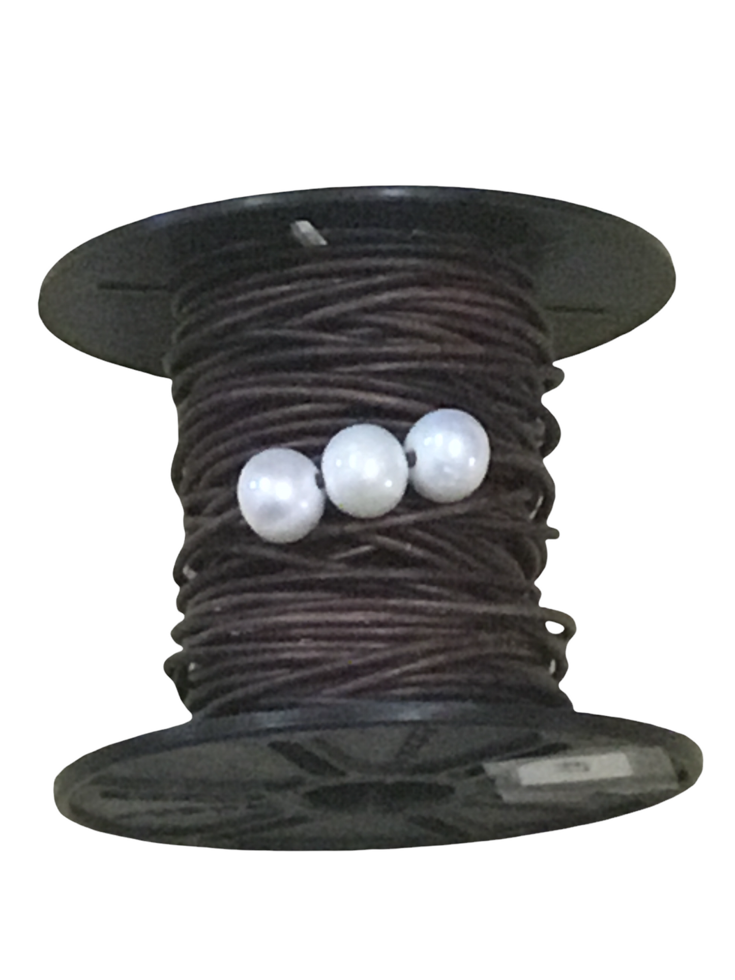 Leather And Pearl Necklace With Three Pearls