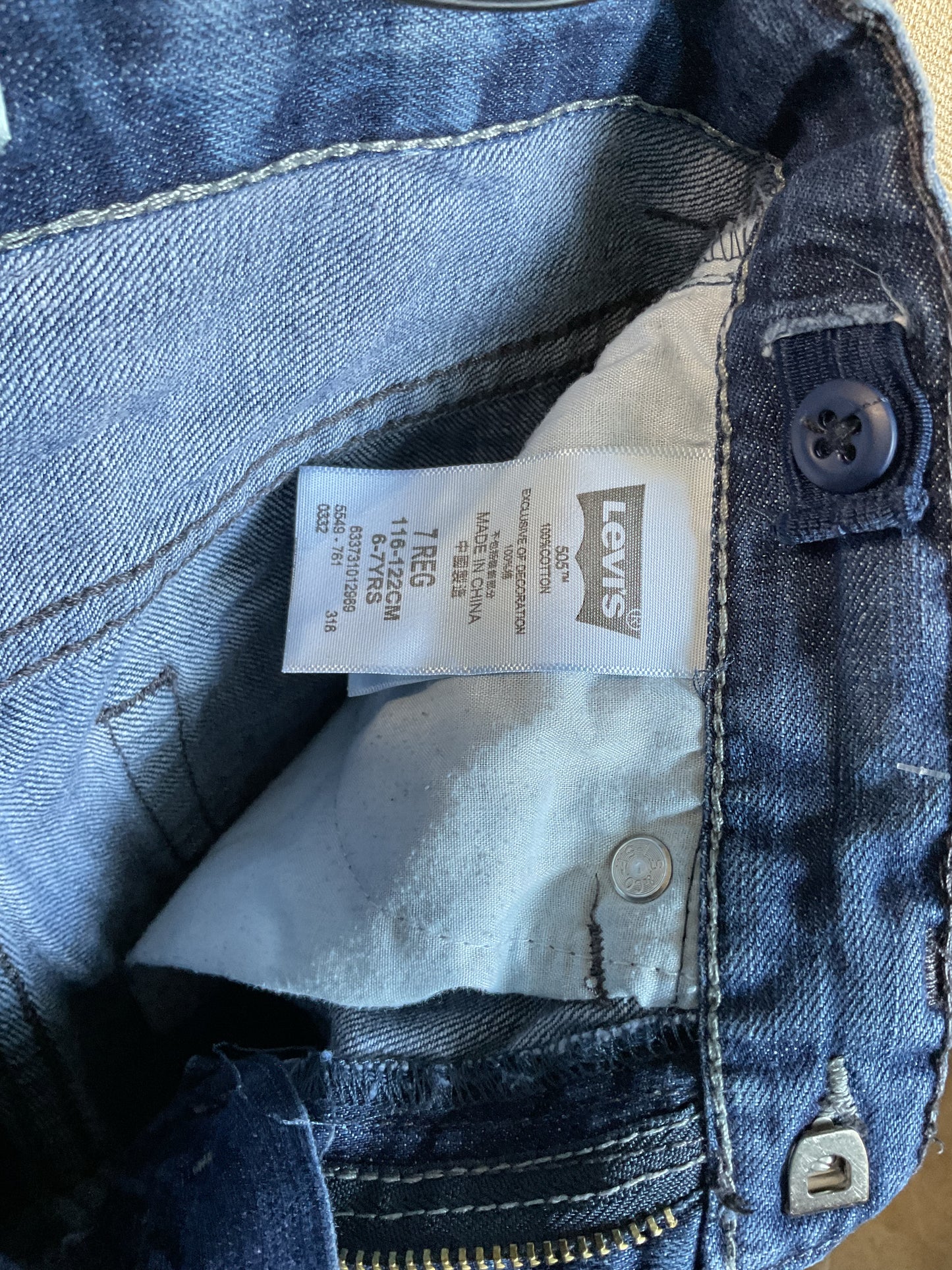 Levi’s 505 Kids Jeans Size 7R