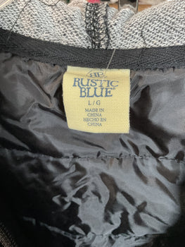 Rustic Blue Black and Grey Boys Jacket Size L(12-14)