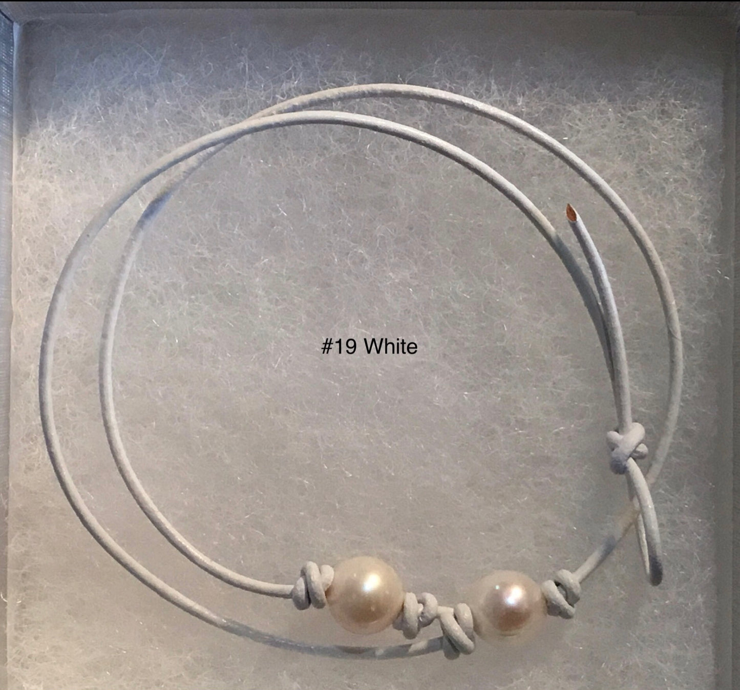 Single Pink Pearl Necklace