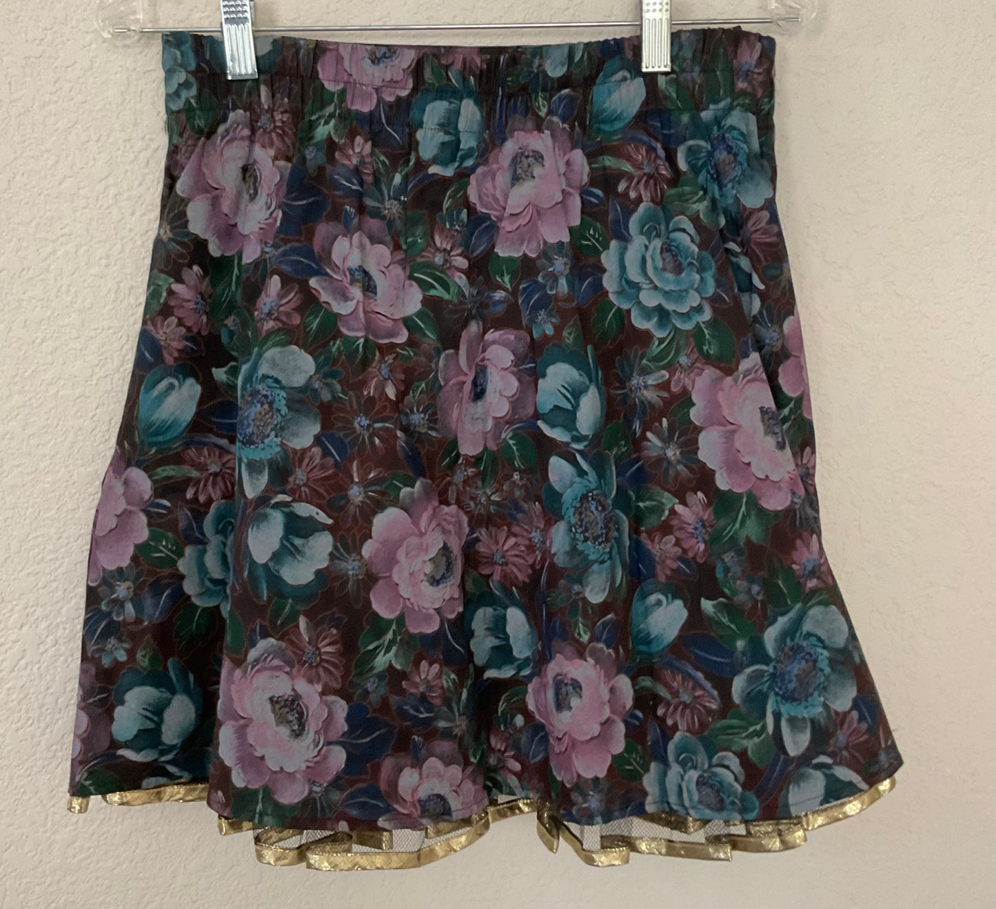 Vintage Handmade Miniskirt With Crinoline Size M