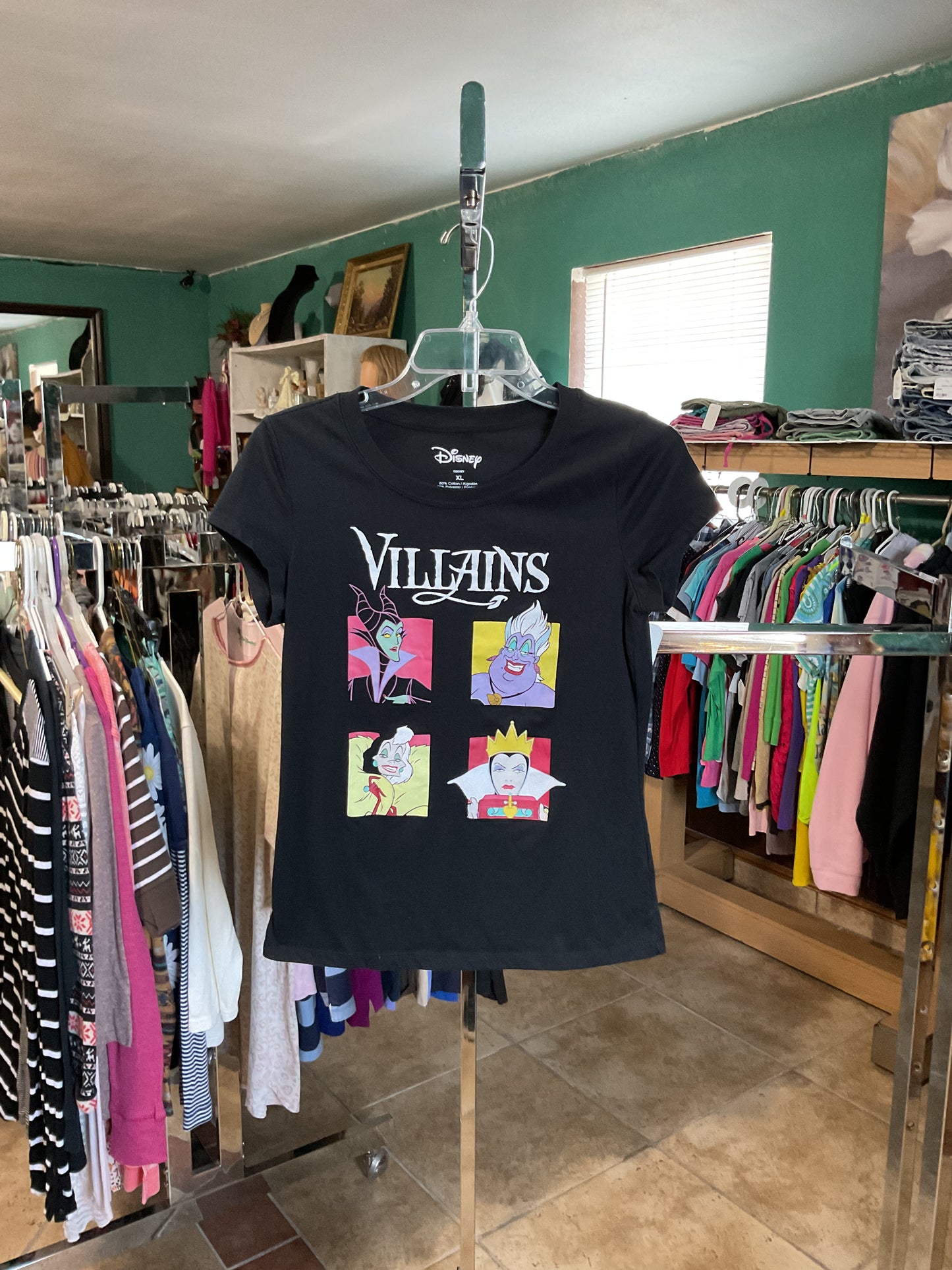 Disney Villains Graphic Girls T-Shirt Size XL(14-16)