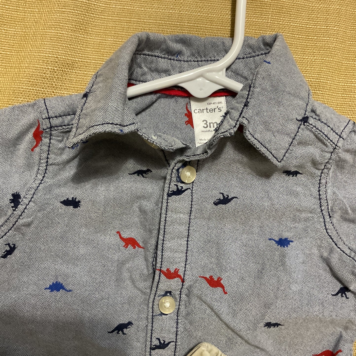 Carters Baby Boy Dress Shirt And Shorts Size 3 Months