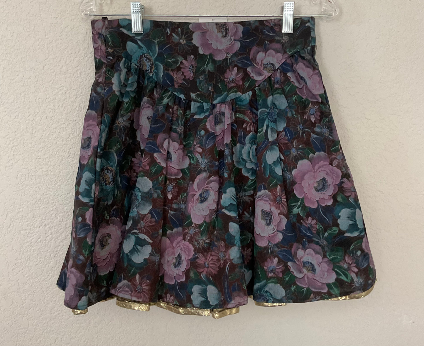 Vintage Handmade Miniskirt With Crinoline Size M