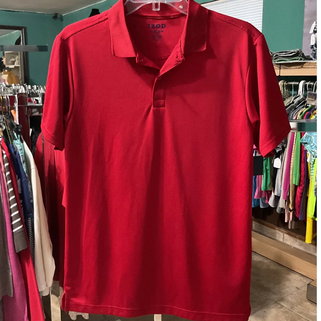 IZOD Red Polo Shirt Youth Size XL (18/20) Regular