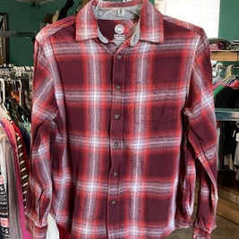 Wonder Nation Thick Red and White Long Sleeve Boys Shirt Size XL(14-16)