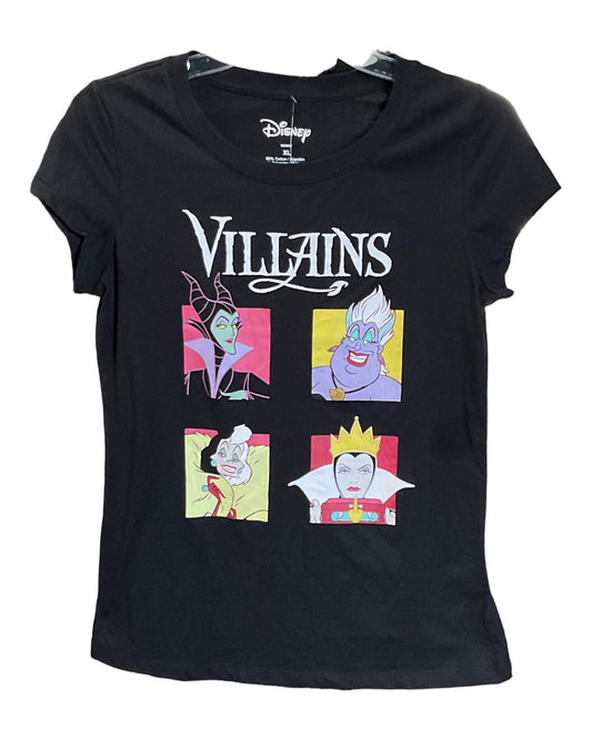 Disney Villains Graphic Girls T-Shirt Size XL(14-16)