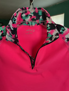 BCG Athletic Hot Pink Long Sleeve Pullover Girls Top Size L(12-14)