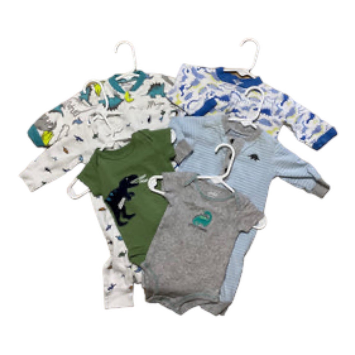 Dinosaur Themed 6 Piece Baby Boy Wardrobe Size 0-3 Months