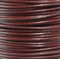 Round Leather Cord, 1.5mm, 5 Meter Pack